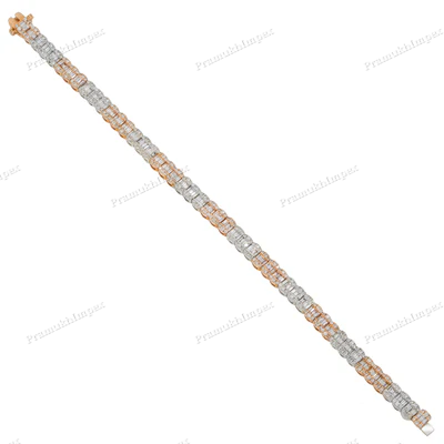 925 Silver Moissanite Diamond Tennis Bracelet For Women