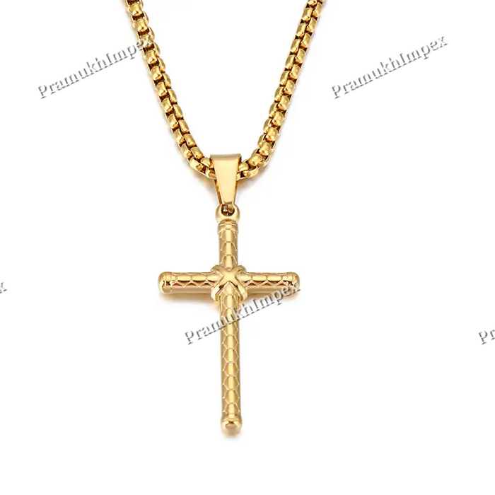 Vintage 925 Sterling Silver Plain Cross Pendant For Women