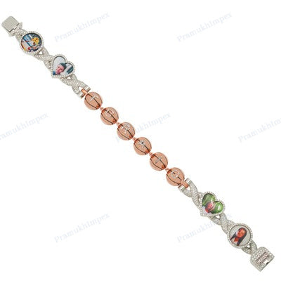 Basketball Design VVS Moissanite Diamond Hip Hop Bracelet