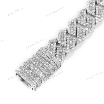 Moissanite Diamond Cuban Bracelet For Men