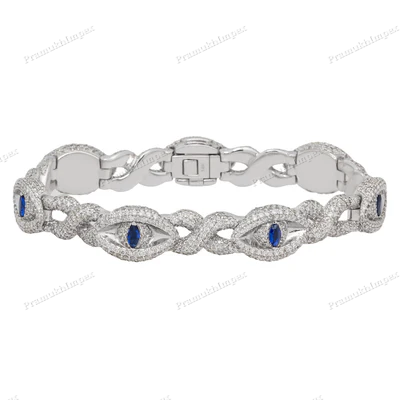 Moissanite Diamond Infinity Eye Bracelet For Men