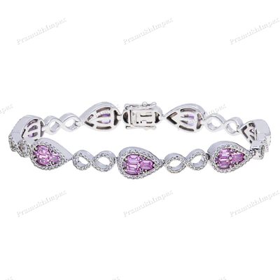 Moissanite Infinity Pair Bracelet For Women