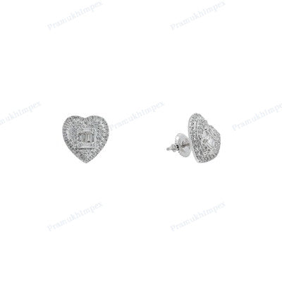 Heart Shape Beautiful Diamond Earrings