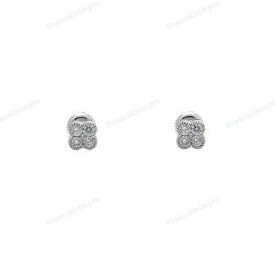 925 Sterling Silver VVS Moissanite Diamond Earring