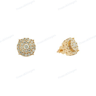 Sterling Silver Yellow Gold Plated Daily Wear Earring