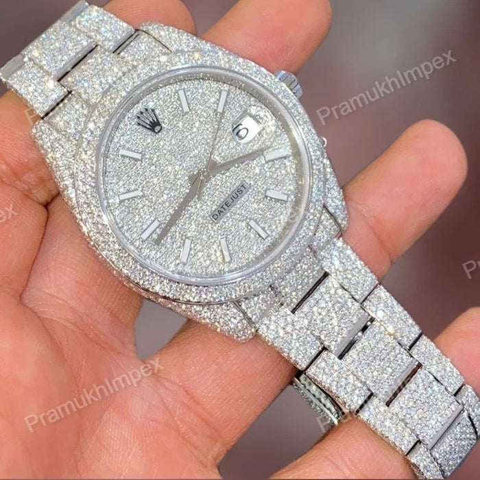 Rolex Moissanite Hip Hop Luxury Iced Out Watch