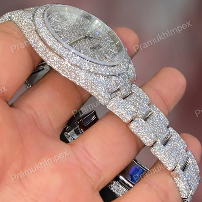 Rolex Moissanite Hip Hop Luxury Iced Out Watch