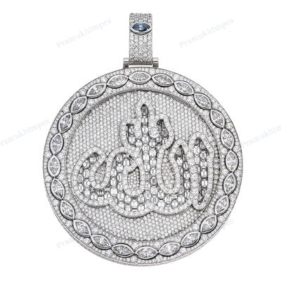 Moissanite Diamond Allah Hip Hop Pendant