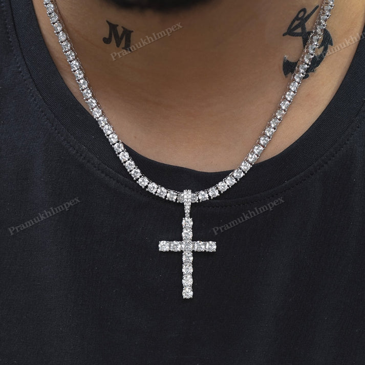 Moissanite S925 Cross Pendant