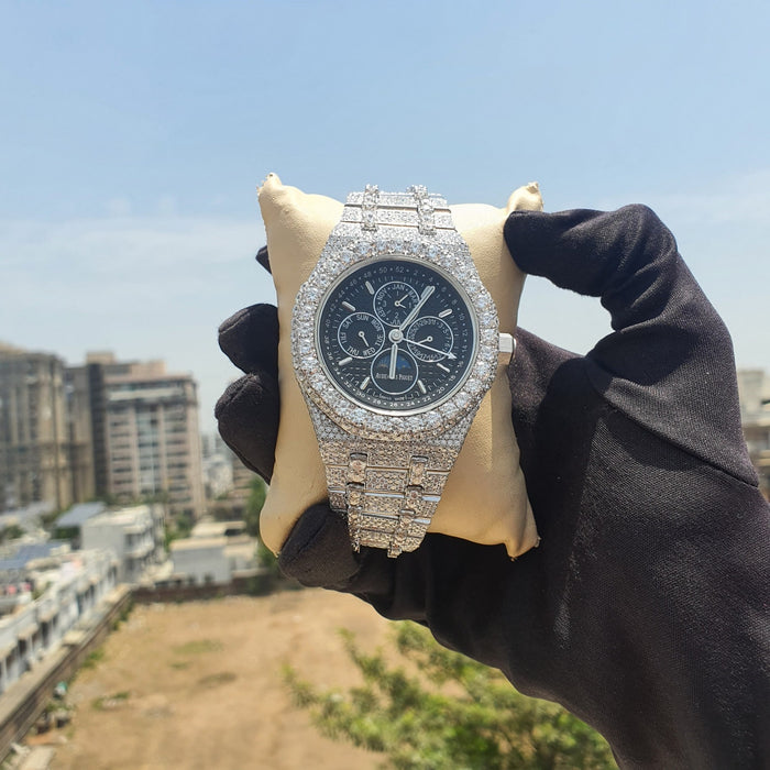 AP Moissanite Iced Out Watch